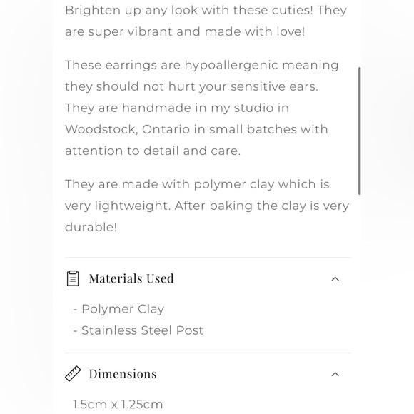 New Sundried Peach Rainbow Studs - Picture 2 of 2